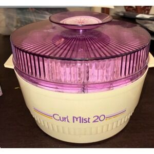 Vintage Dazey Curl Mist 20 Hair Setter Steam Hot Rollers Purple Cream HS-20